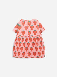 BOBO CHOSES - Strawberry All Over Woven Dress - Pink