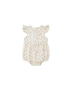 Rylee + Cru - Amelia Romper - Blue Ditsy