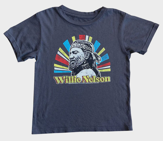 Rowdy Sprout - Willie Nelson Organic Short Sleeve Tee - Vintage Black