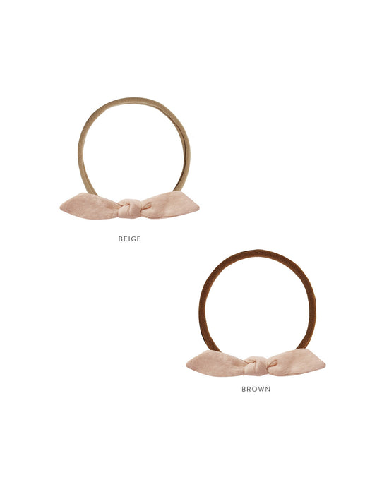 Rylee + Cru - Little Knot Headband - Blush/Brown