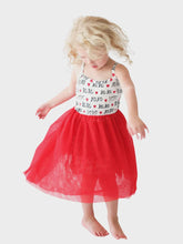 Load image into Gallery viewer, Lola &amp; Taylor - Girls Organic Cotton Parker Dress - XOXO