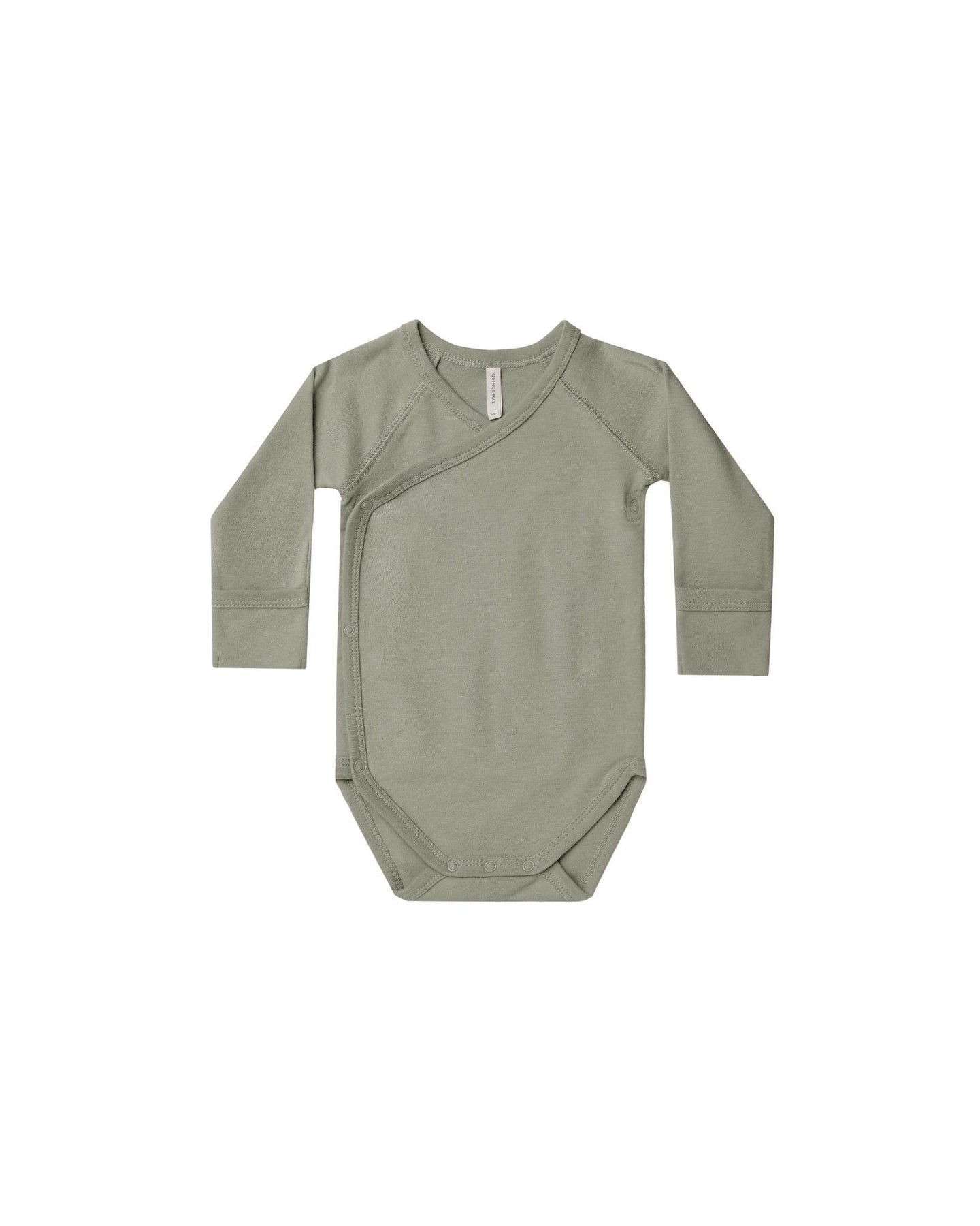 Quincy - Side Snap Bodysuit - Basil