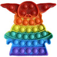 Ooly - Pop It Fidget Toy Rainbow Alien