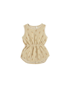 Rylee + Cru - Lemons Cinch Playsuit - Butter