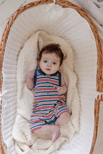 Load image into Gallery viewer, Fin &amp; Vince - Short Jumpsuit - Pima Cotton - Americana Stripe