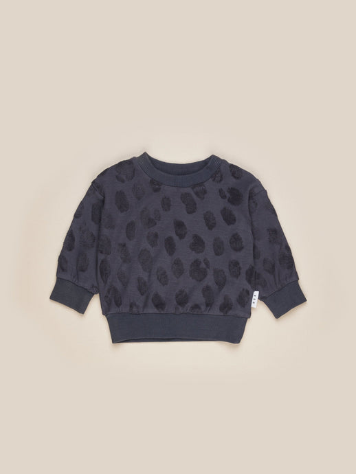 Huxbaby - Organic Ink Animal Play Sweatshirt - Ink