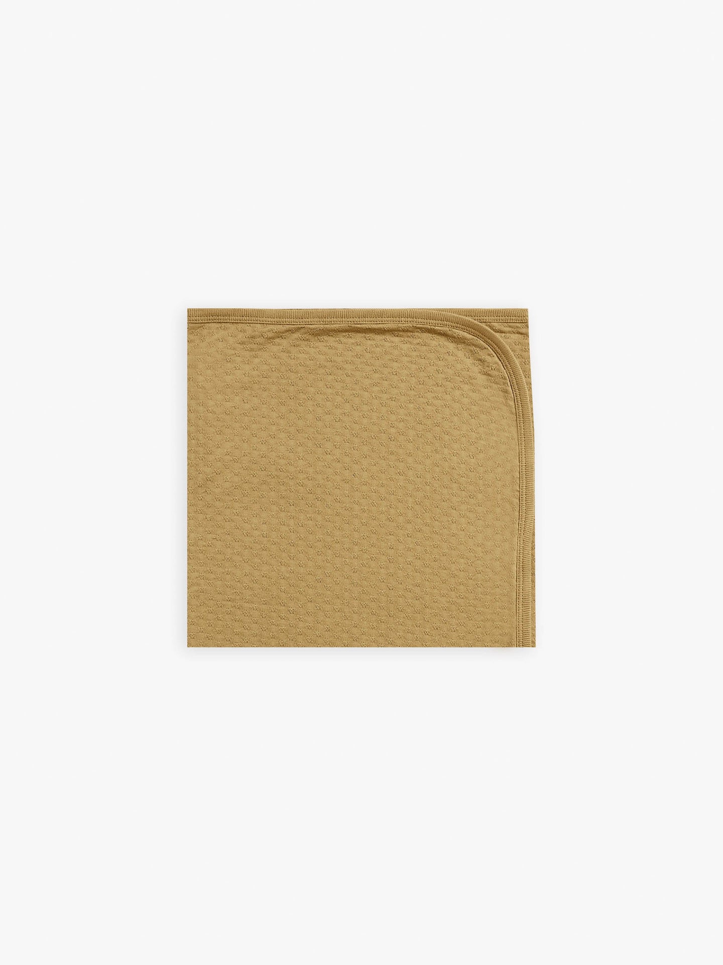 Quincy Mae - Organic Pointelle Baby Blanket - Gold