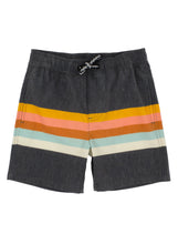 Load image into Gallery viewer, Feather 4 Arrow - Vintage Stripe Boardshort - Washed Black