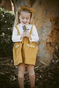 Wild Wawa - Adelaide Suspender Skirt - Mustard