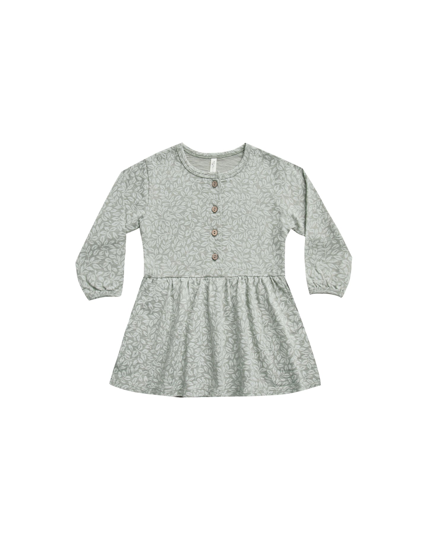 Rylee + Cru - Vines Button Up Jersey Dress - Blue Fog