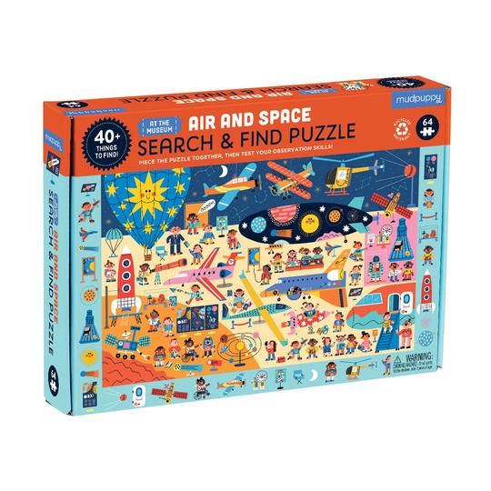 Mudpuppy - Search & Find 64 Pc Puzzle - AIR AND SPACE