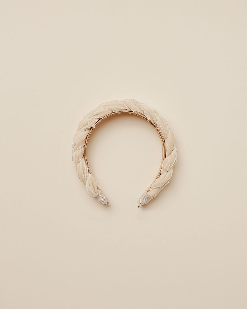 Noralee - Velvet Braided Headband - Antique