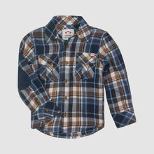 Load image into Gallery viewer, Appaman - Flannel Shirt - Navy/Brown Plaid