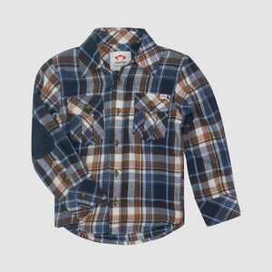 Appaman - Flannel Shirt - Navy/Brown Plaid