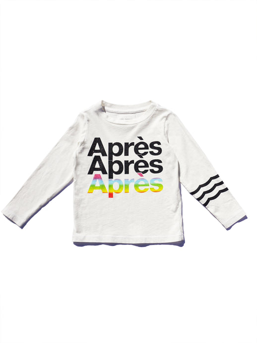 Sol Angeles - Apres Long Sleeve Crew White/Rainbow