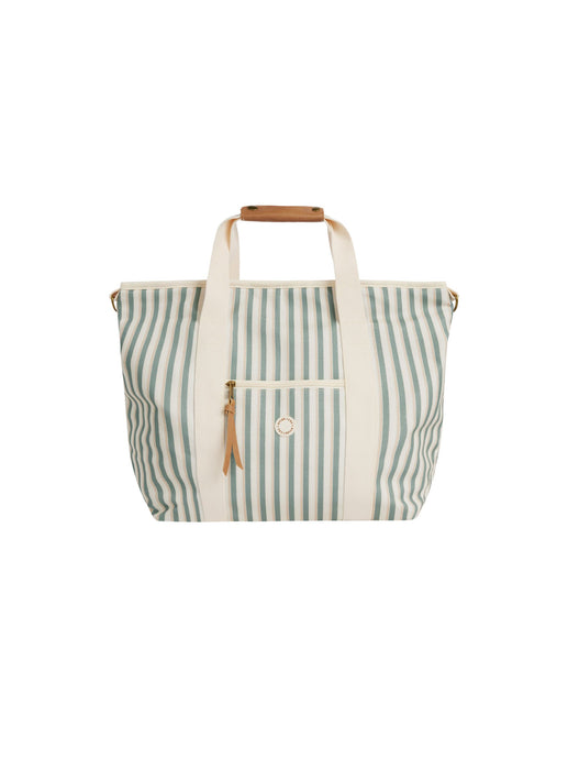 Rylee + Cru - Cooler Tote - Aqua Stripe