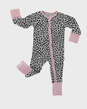 Load image into Gallery viewer, Little Sleepies - Snow Leopard Bamboo Viscose Zippy