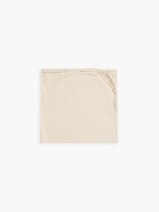 Quincy Mae - Organic Pointelle Baby Blanket - Natural