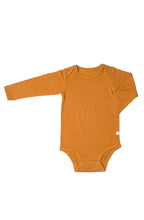 Load image into Gallery viewer, Loulou Lollipop - Long Sleeve Bodysuit in TENCEL - Ginger Honey
