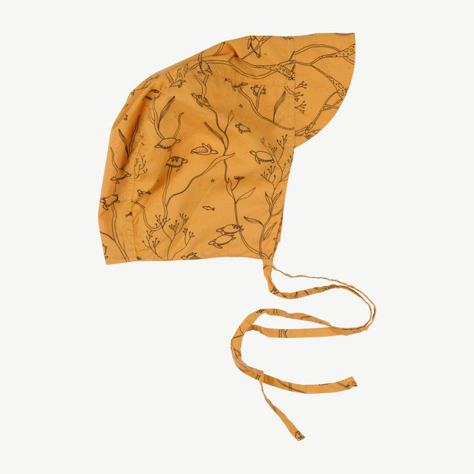 Red Caribou - Sea Turtles Woven Bonnet - Oak Buff