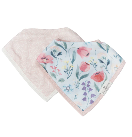 Loulou Lollipop - Bandana Bib Set - Bluebell