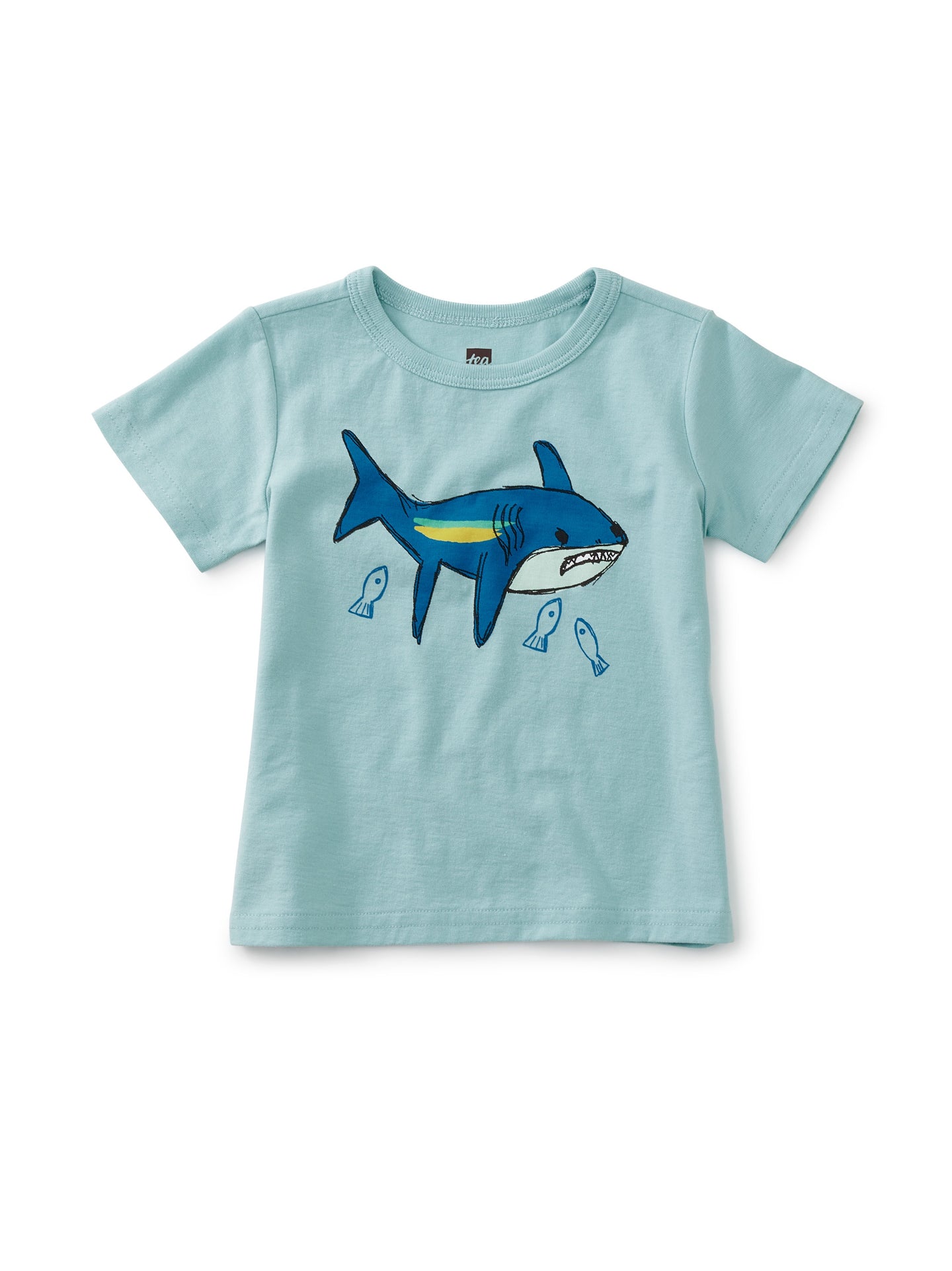 Tea Collection - Baby Shark Graphic Tee -Canal Blue