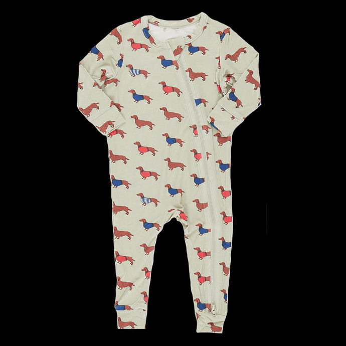 Pink Chicken - Baby Bamboo Romper - Sweater Dogs