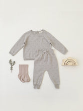 Load image into Gallery viewer, Quincy Mae - Organic Sweater Knit Pant - Fog