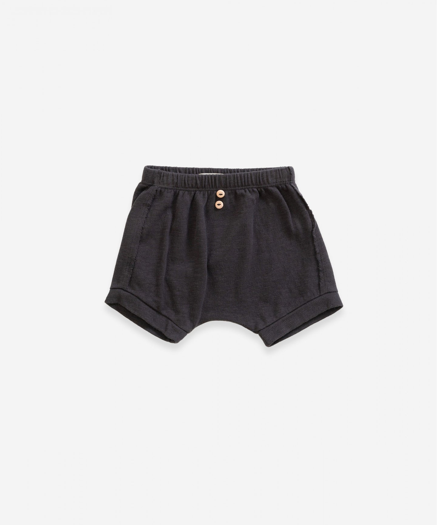 Play Up - Organic Cotton Shorts With Pocket - Basalt