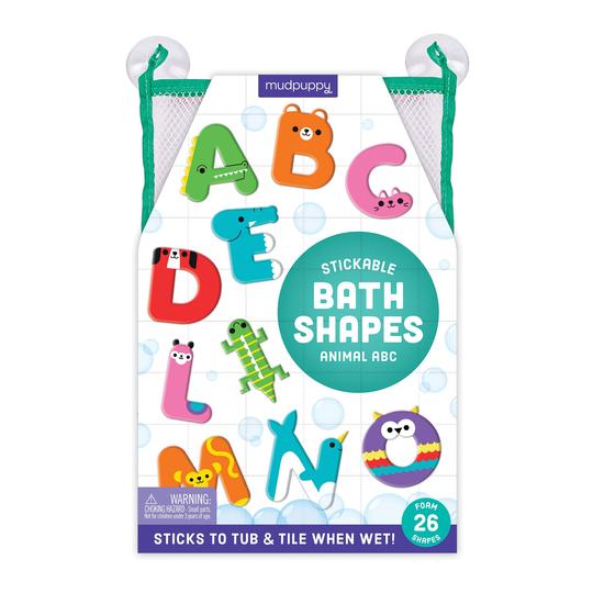 Mudpuppy - Stickable Bath Shapes - Animal ABC