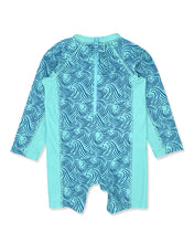 Load image into Gallery viewer, Feather 4 Arrow - Shorebreak L/S Baby Surf Suit/ Beach Glass