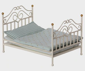 Maileg - Vintage Bed, Micro - Off-white