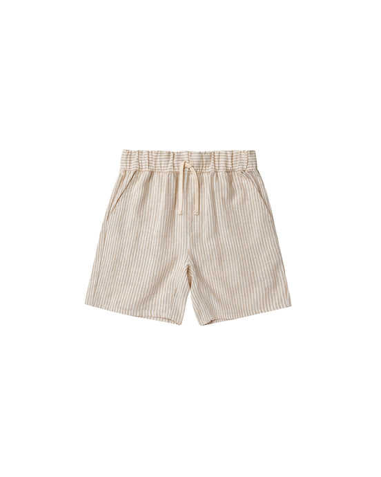 Rylee + Cru - Bermuda Shorts - Sand Stripe