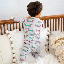 Load image into Gallery viewer, Sweet Bamboo - Big Kid PJ&#39;s Long Sleeve Top &amp; Long Bottom - Holiday Hound