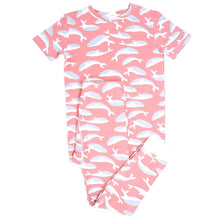 Load image into Gallery viewer, Sweet Bamboo - Big Kid Pj&#39;s Short Sleeve/Long Pant - Pink Whale