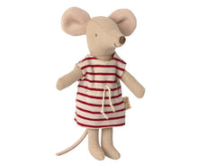 Load image into Gallery viewer, Maileg - Big Sister Mouse in a Matchbox - Red Stripe