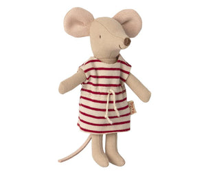 Maileg - Big Sister Mouse in a Matchbox - Red Stripe