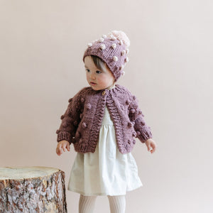 The Blueberry Hill - Popcorn Hat - Mauve/Blush