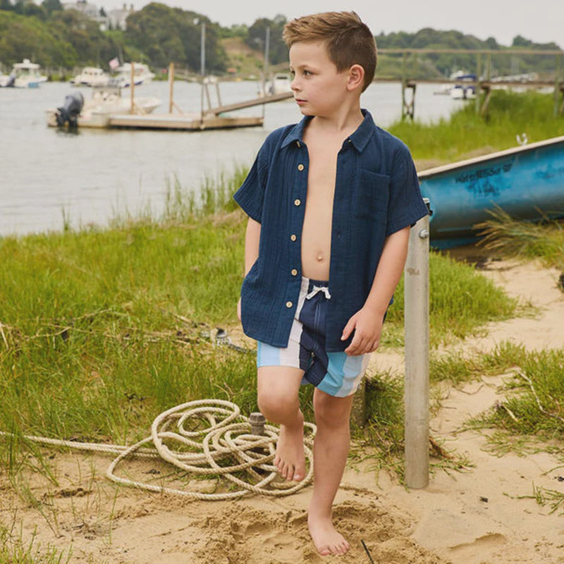 Pink Chicken - Boys Jack Shirt - Navy