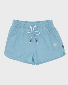 Feather 4 Arrow - Daisy Chambray Shorts - Faded Indigo