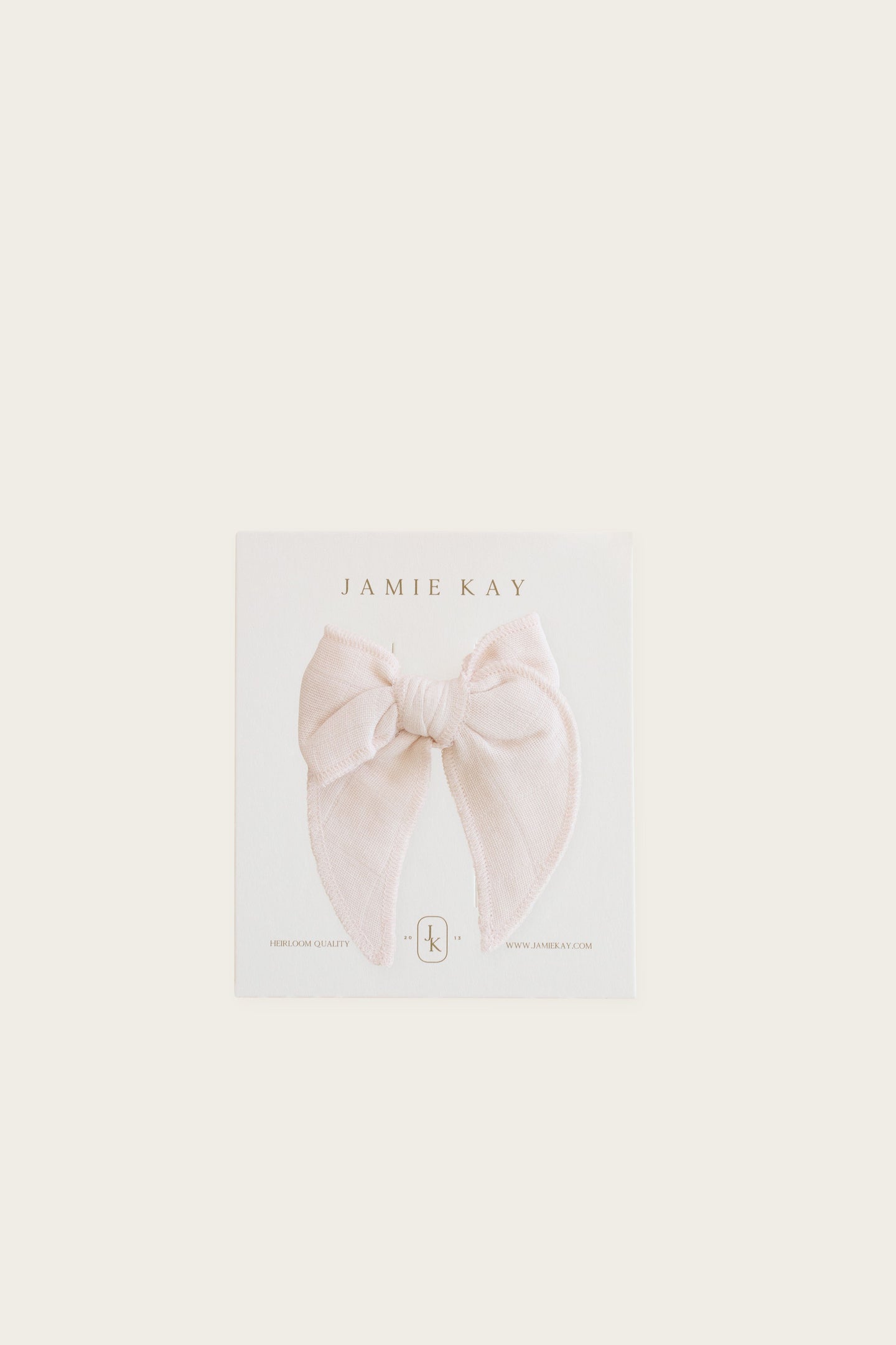 Jamie Kay - Organic Cotton Muslin Bow - Blush