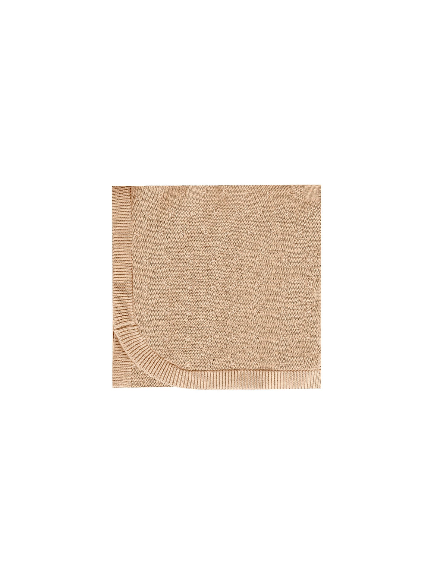 Quincy Mae - Organic Knit Baby Blanket - Blush
