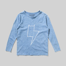 Load image into Gallery viewer, MunsterKids Bolter MIneral Blue L/S Tee