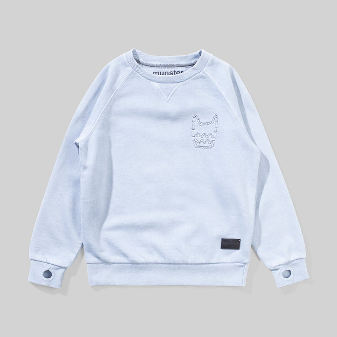 Munsterkids - Bones Crew - Pigment Mid Blue