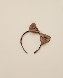Noralee - Bow Headband - Bronze