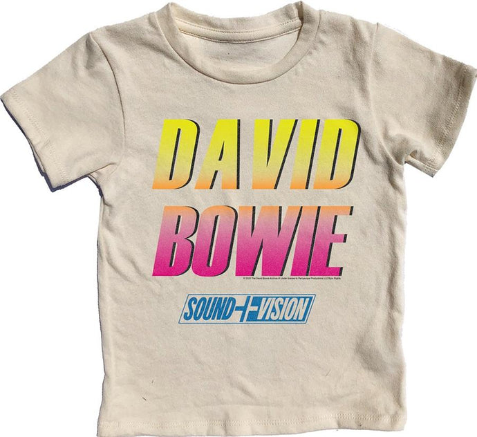 Rowdy Sprout - David Bowie Short Sleeve Tee - Cream Soda