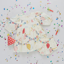 Load image into Gallery viewer, Pink Chicken - Baby Girls Brooke Dress Set - Birthday Garland