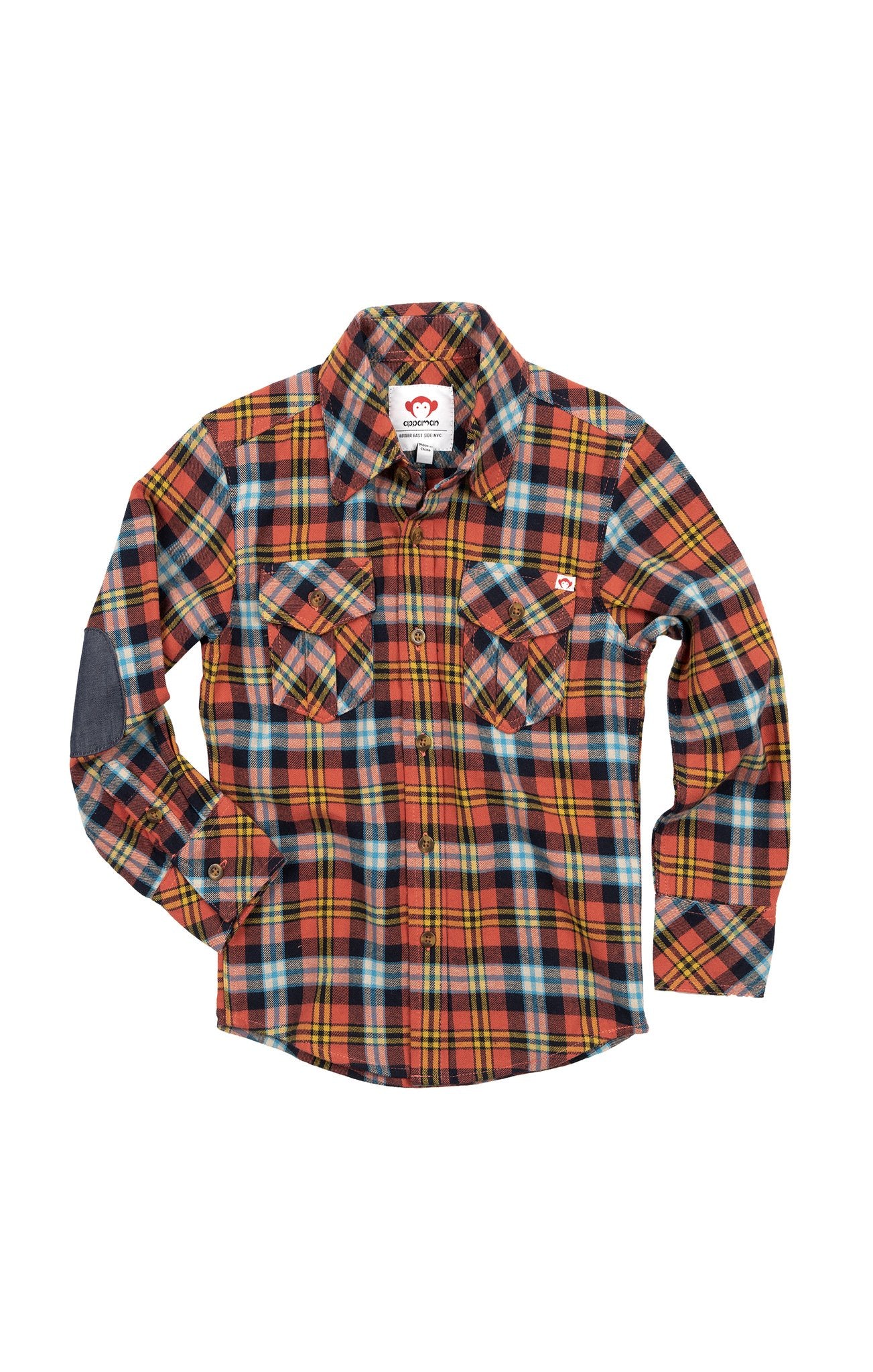 Appaman - Flannel Shirt - Burnt Sienna Plaid