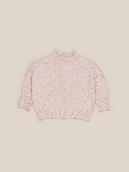 Huxbaby - Organic Bubble Sprinkles Knit Jumper - Rose