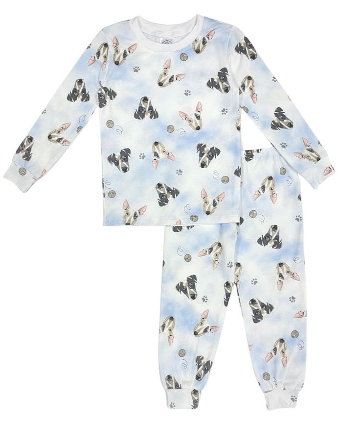 Esme - Buddies Dogs Full Length Long Sleeve Pajamas